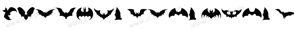 Flowers Dots Bats TFB字体转换